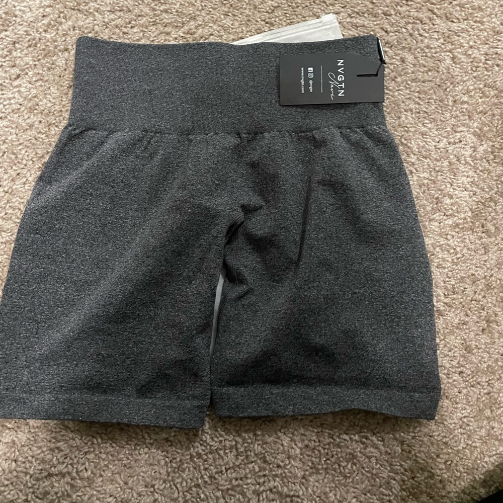 NWT NVGTN black speckled pro shorts